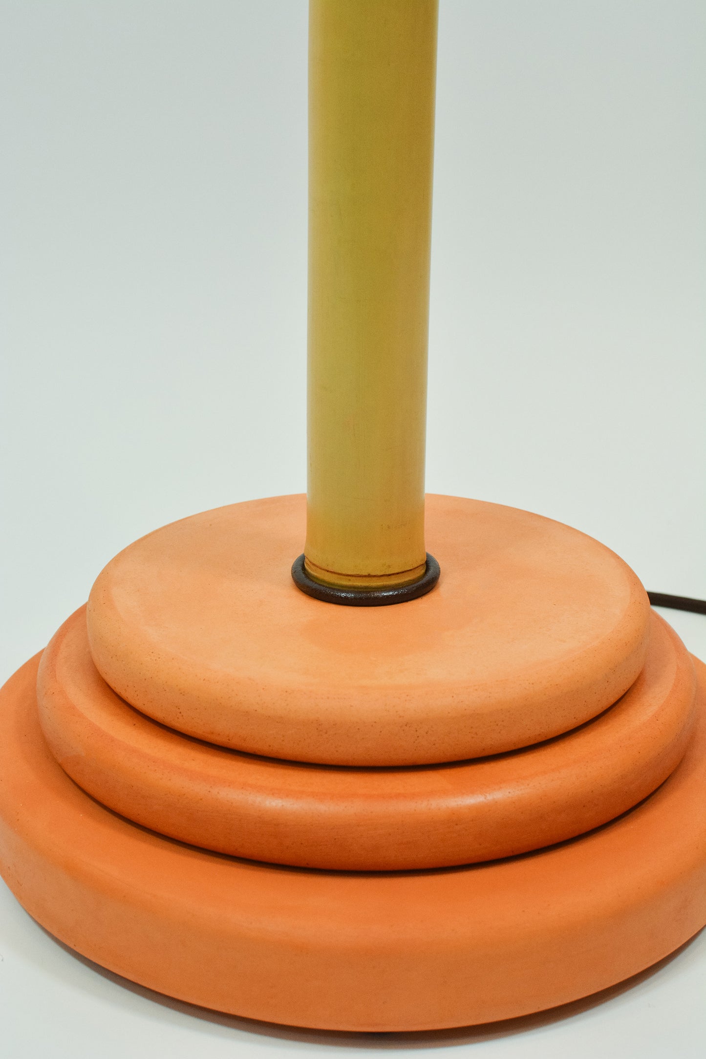 Big Bambu ‘Tiffany’ Floor Lamp with Vintage Japanese Parasol Shade — Model No. 042