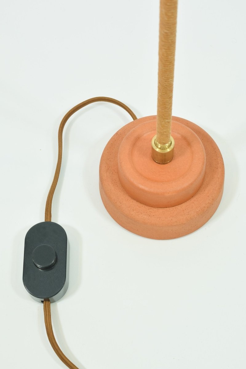 Abalone Library Lamp with Natural Seashell Shade — Model No. 034 - Tennant New York
