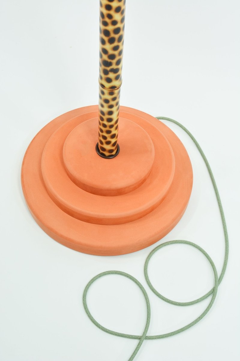 ‘Blue Cheetah’ Big Bambu Monumental Floor Lamp — Model No. 038 - Tennant New York