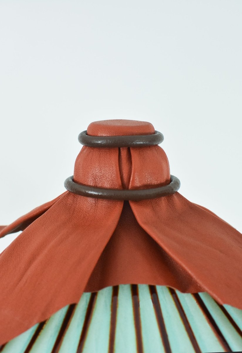 ‘Blue Cheetah’ Big Bambu Monumental Floor Lamp — Model No. 038 - Tennant New York