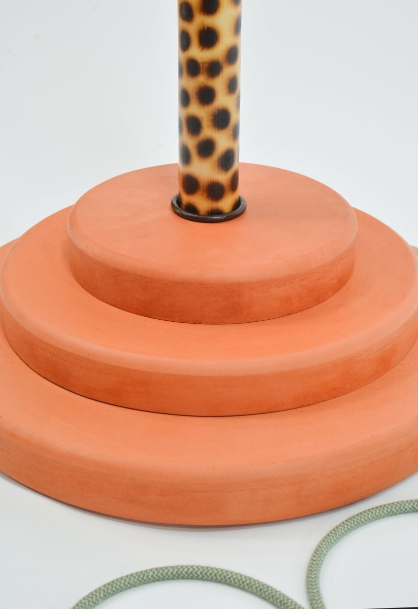 ‘Blue Cheetah’ Big Bambu Monumental Floor Lamp — Model No. 038 - Tennant New York