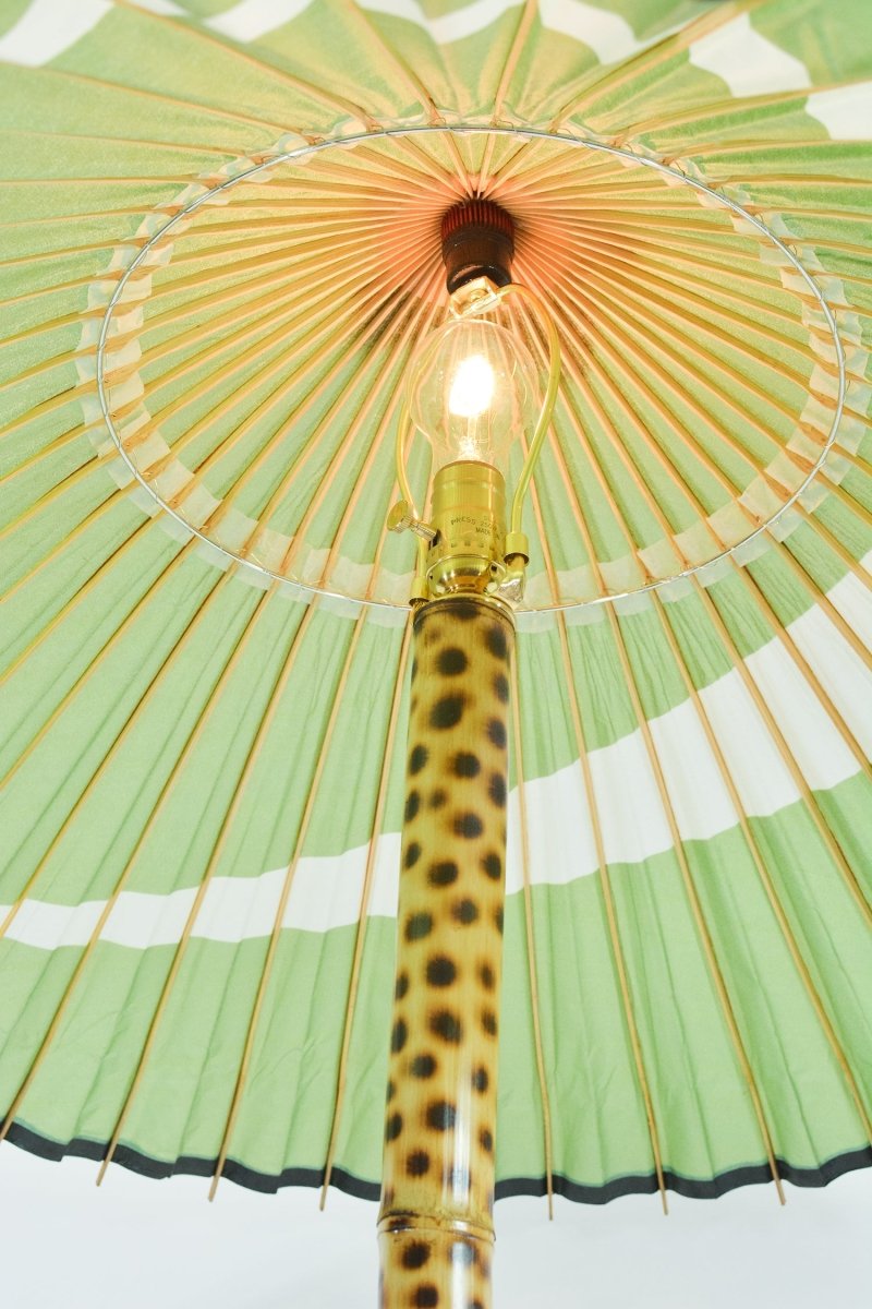 'Green Cheetah' Big Bambu Monumental Floor Lamp — Model No. 041 - Tennant New York