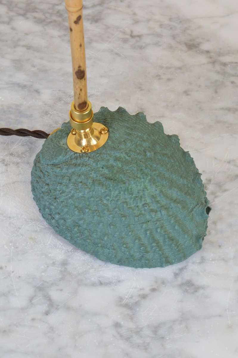 Ospedaletti Table Lamp with Natural Abalone Shell Shade — Model No. 029 - Tennant New York