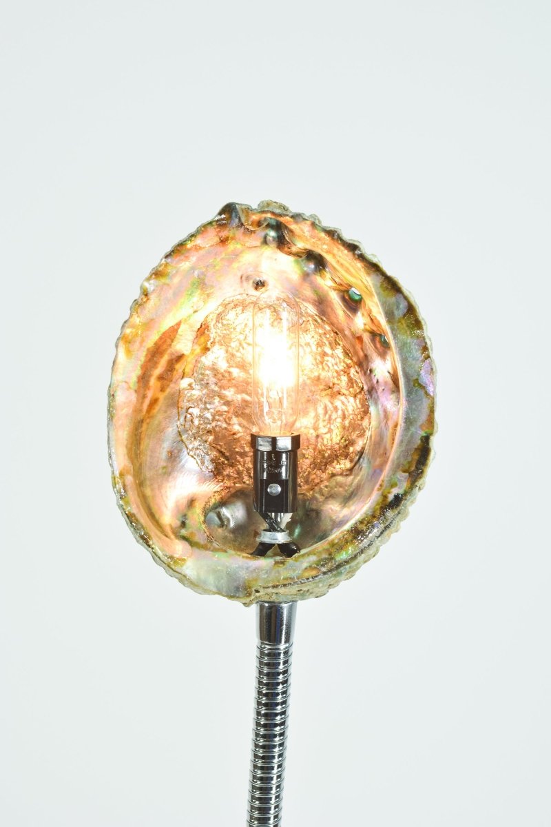 Strella Gooseneck Abalone Task Lamp — Model No. 049 - Tennant New York