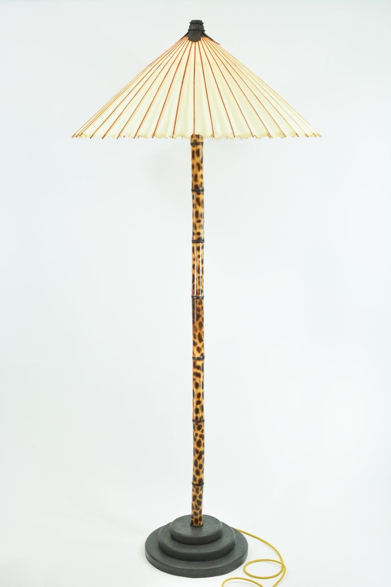 ‘White Leopard’ Big Bambu Monumental Floor Lamp — Model No. 039 - Tennant New York