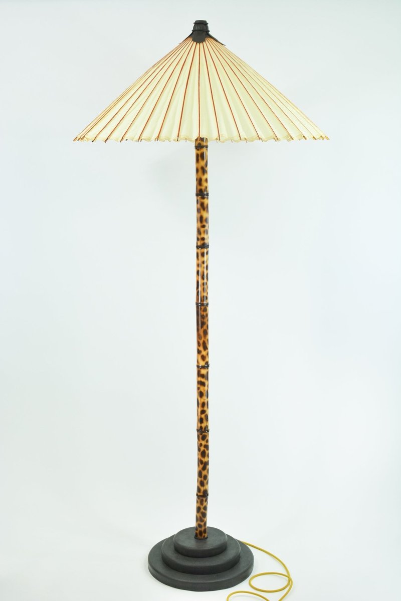 ‘White Leopard’ Big Bambu Monumental Floor Lamp — Model No. 039 - Tennant New York