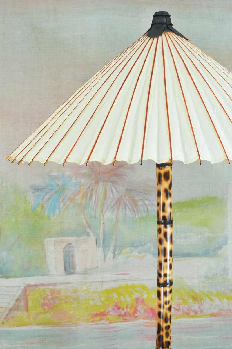 ‘White Leopard’ Big Bambu Monumental Floor Lamp — Model No. 039 - Tennant New York