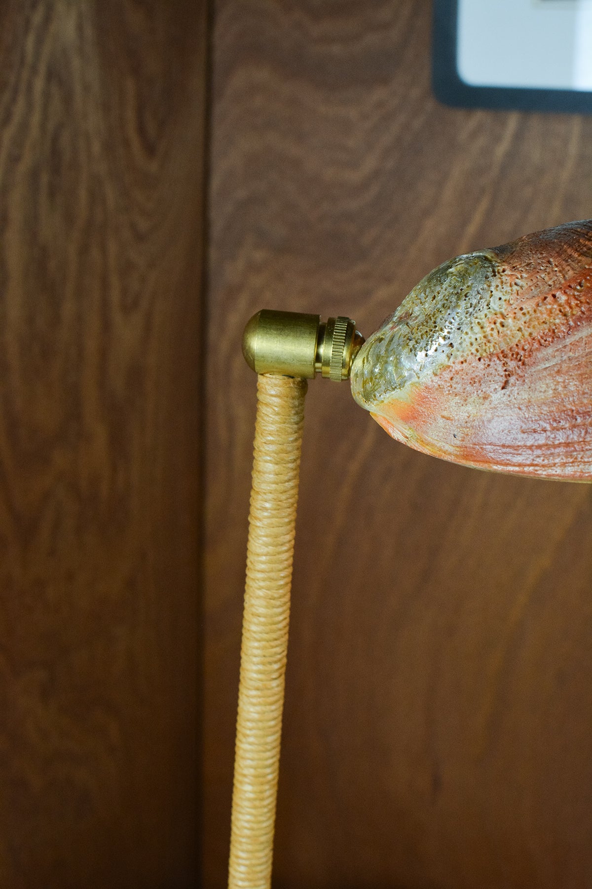 'Abalone Lawyer's Lamp' with Natural Seashell Shade — Model No. 020 - Tennant New York