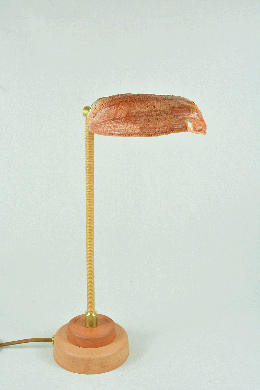 'Abalone Lawyer's Lamp' with Natural Seashell Shade — Model No. 020 - Tennant New York