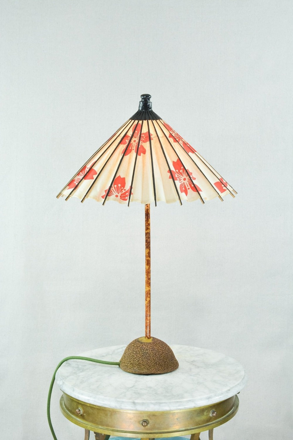Aloha Modern Bamboo Parasol Lamp Tennant New York