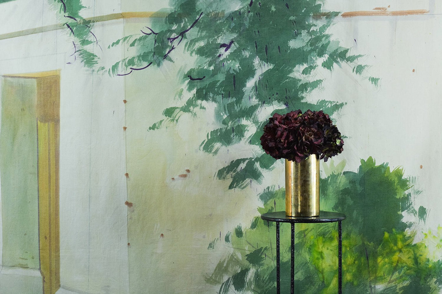 Vintage Hand-Painted Theatrical Backdrop — Port New Orleans (II) - Tennant New York