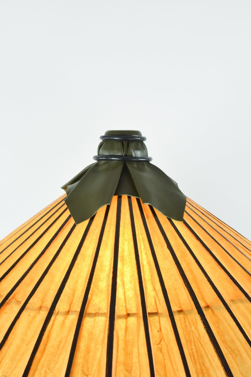 Big Bambu ‘Tiffany II’ Floor Lamp with Vintage Japanese Parasol Shade — Model No. 042A - Tennant New York