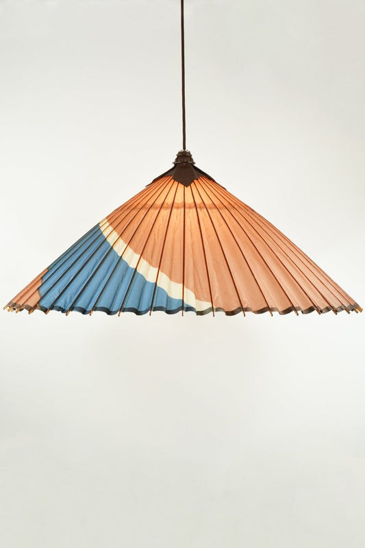 Isla Oversized Parasol Pendant with 'Blue Wave' Shade — Model No. 046A - Tennant New York