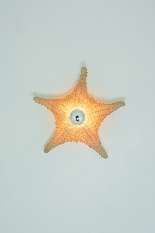 'Strella' Starfish Sconce in Desert - Tan Rubberized Resin — Model No. 047 - Tennant New York